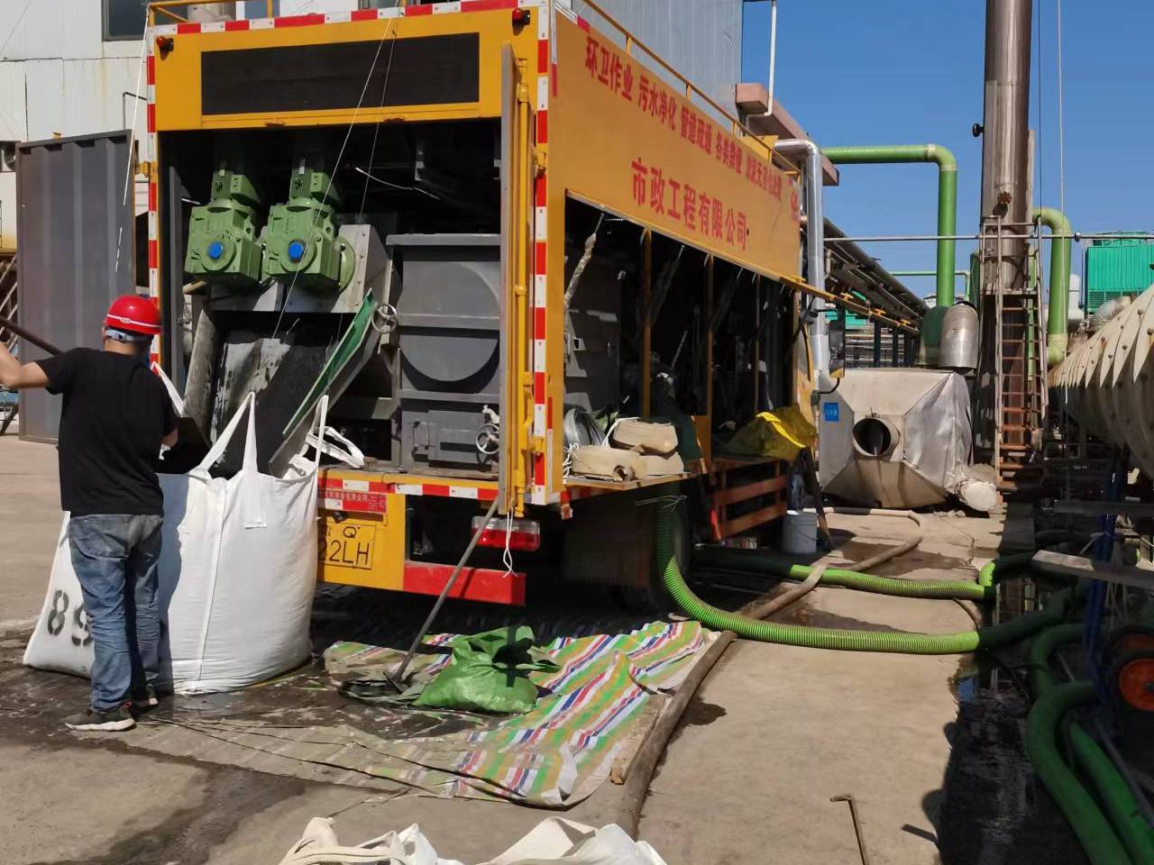 泽普淤泥压干处理